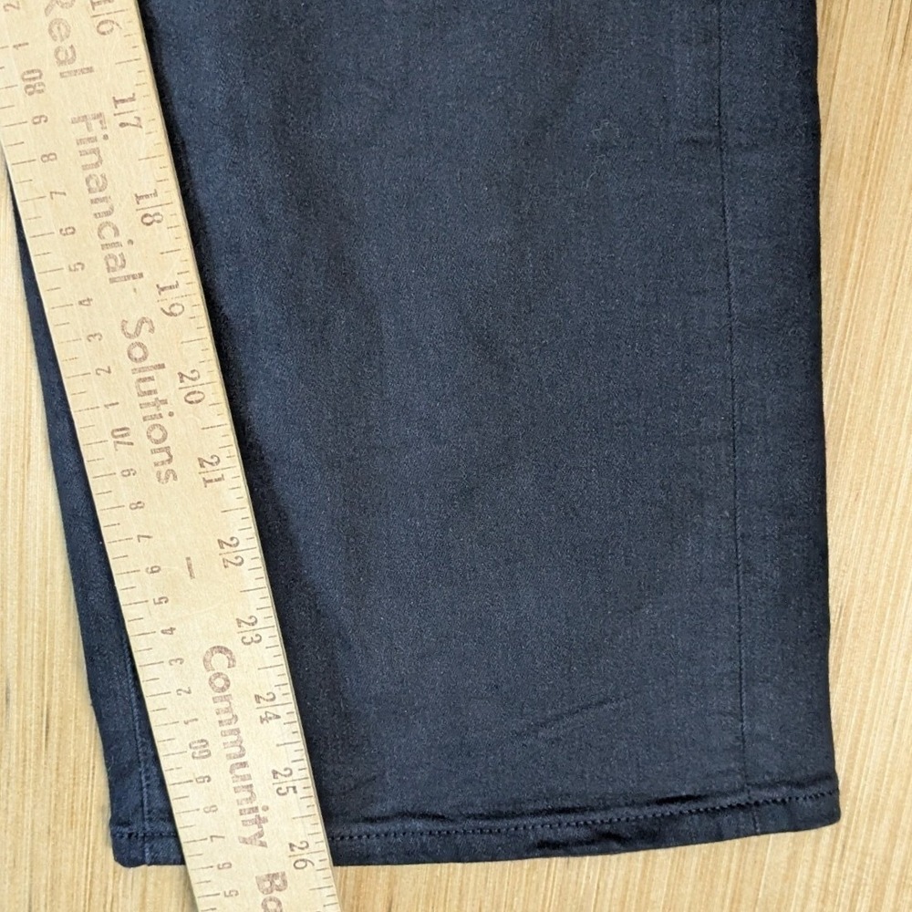 Athleta Flex Kick Flare Jeans Black High Rise Stretch Pants Size 6 Minimalist - Picture 7 of 8